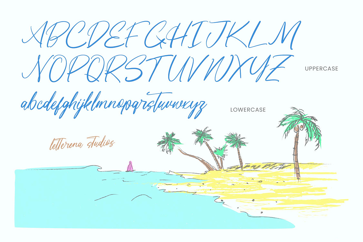 Club Vacation Handwritten Font, a Script Font by Letterena Studios Script (Photo 10 of 15)