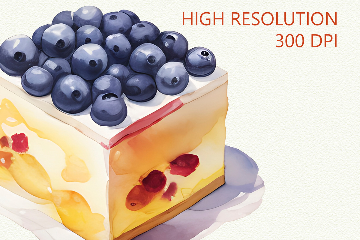 Afternoon Tea Watercolor Clipart, a Food Illustration by Anna Design Studio (Photo 6 of 8)