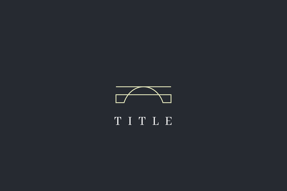 Bridge Line Logo, a Branding & Logo Template by baqoos