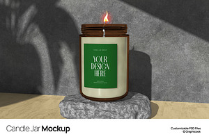 Candle Jar Mockup, a Cups & Container Mockup by graphicook
