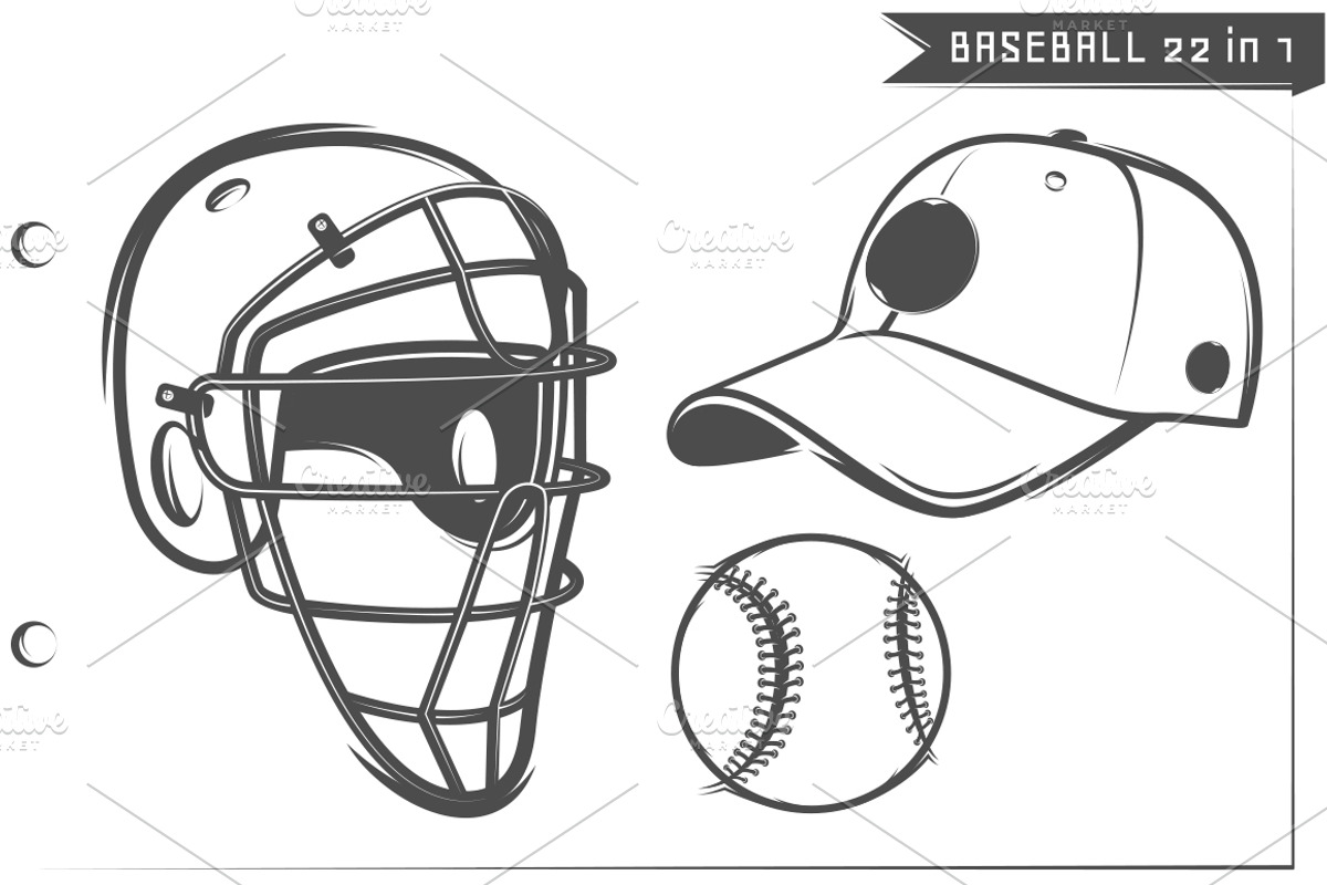 22 in 1 Set of Baseball, an Illustration by Hadanello88 (Photo 4 of 5)