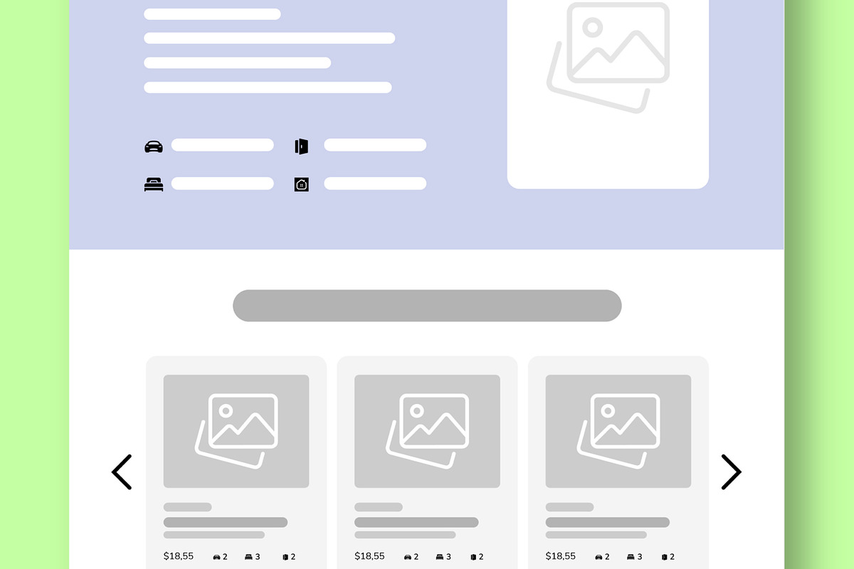 Building Wireframe Landing Page, an UI Kit Template by CreativeShaper (Photo 4 of 6)