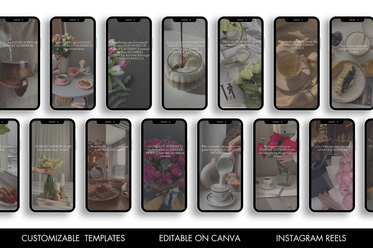 400 Aesthetic Reels with Hooks, a Templates & Theme by wekreatif (Photo 2 of 4)