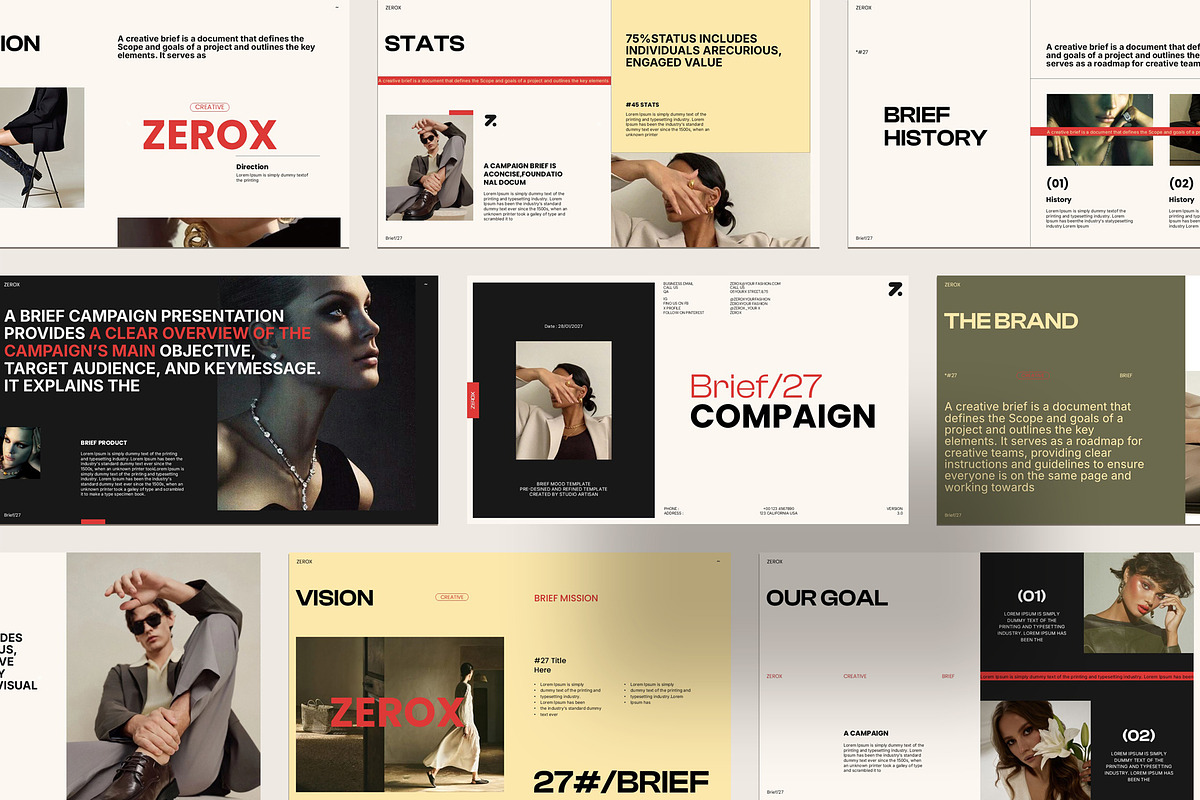 Zerox Brief Campaign Presentation, a Presentation Template by Studio Artisan (Photo 8 of 8)