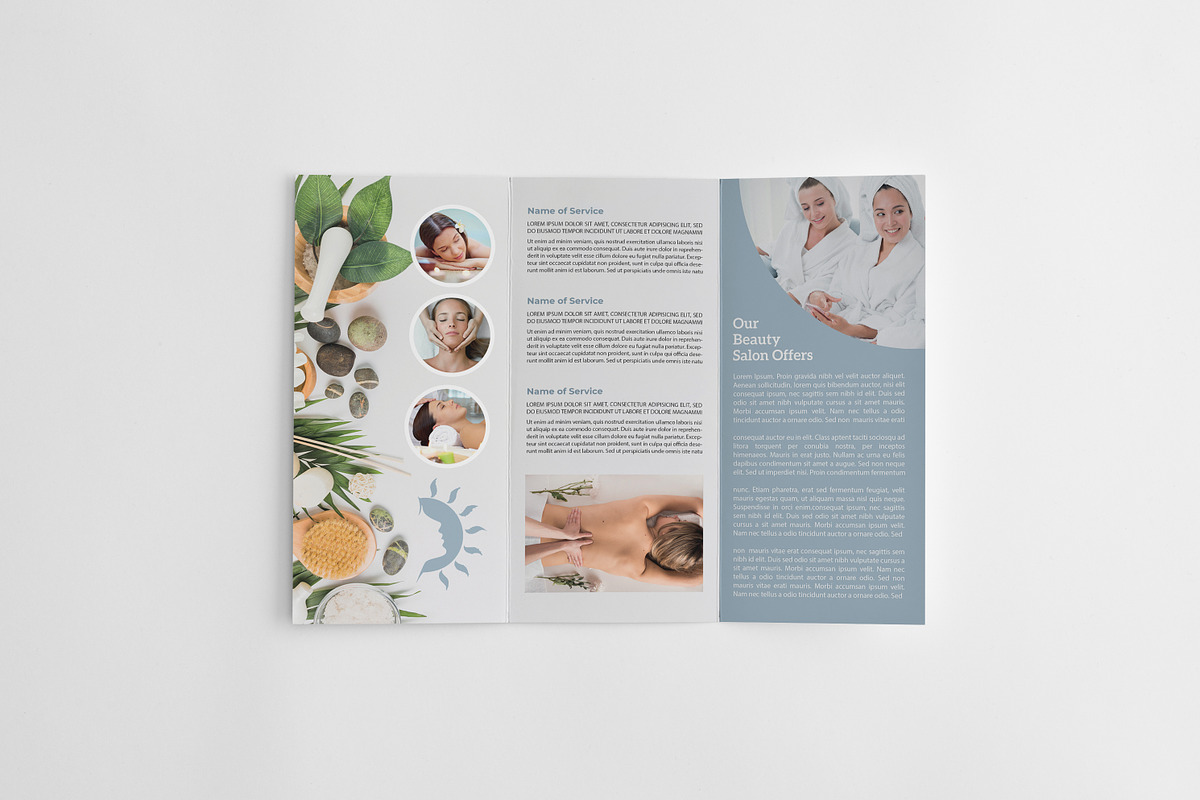 Beauty Salon Trifold Brochure, a Brochure Template by GreenPixi (Photo 3 of 4)