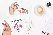 Manicure, hands, nails., an Illustration by Yana Lesiuk (Thumbnail 6 of 6)