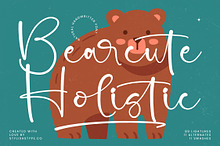 Bearcute Holistic Handwritten Font