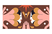Abstract Matisse art women & flowers, a Decorative Illustration by PaperTrident (Thumbnail 3 of 7)