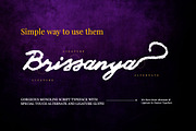 Brissanya - Textured Brush Font, a Handwritten Font by Dhabee (Thumbnail 5 of 12)