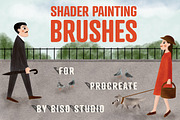 Shader Painting Brushes | Procreate, a Brush Add-On by Biso Studio (Thumbnail 1 of 4)