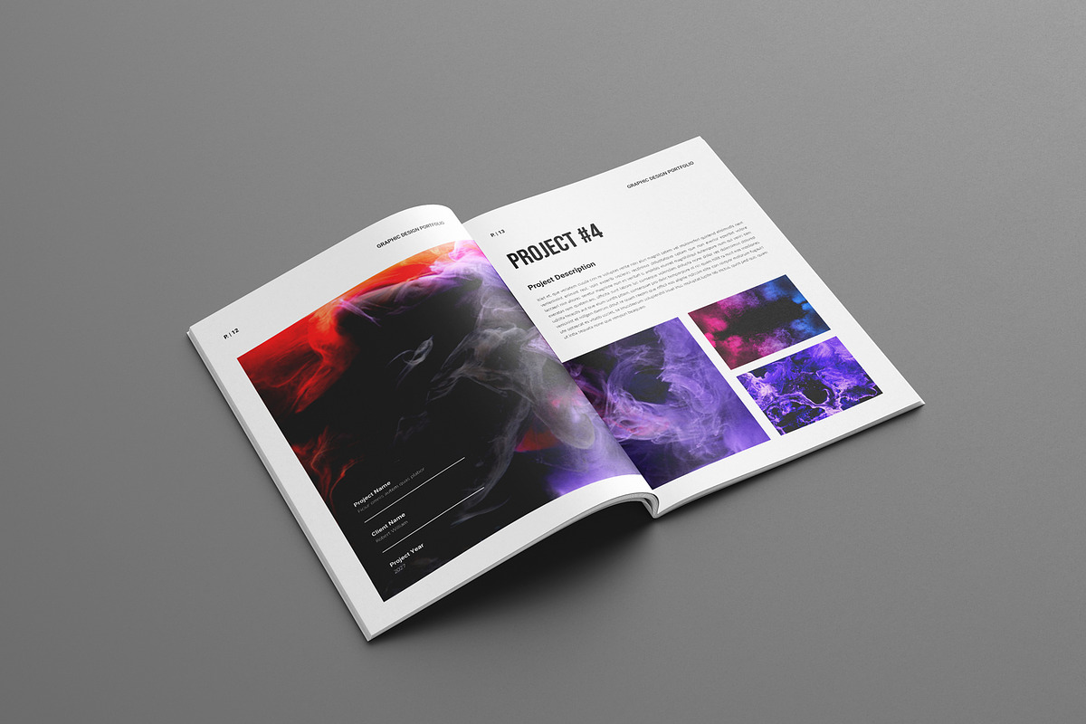 Colorful Portfolio Layout Template, a Brochure Template by Seeing-art (Photo 5 of 9)