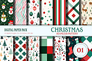 Christmas seamless pattern 01., a Texture Graphic by KENO Mascots (Thumbnail 1 of 3)