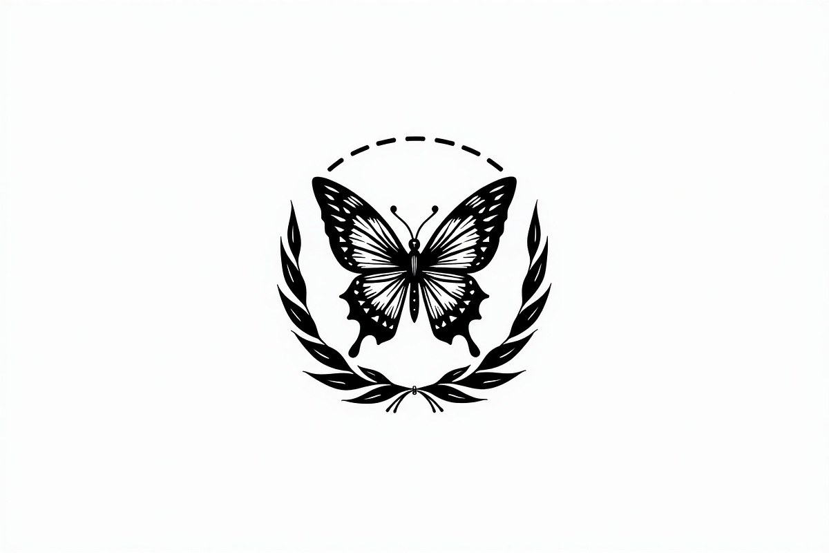 Butterfly Silhouette Vector Set, an Illustration by Designs_River (Photo 2 of 9)