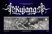 Kujang | Modern Blackletter, a Blackletter Font by Denustudios (Thumbnail 1 of 11)