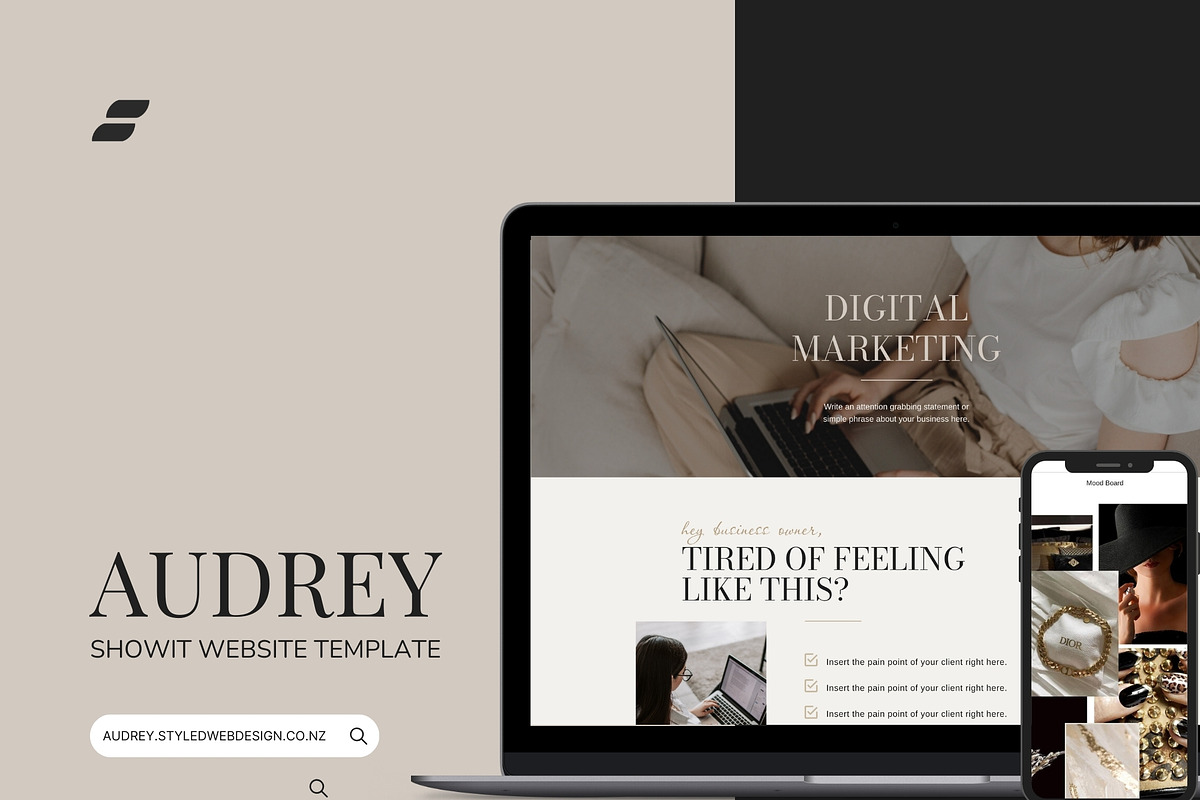 AUDREY | Luxury Showit Website, an App Template by Styled Web Shop (Photo 14 of 22)