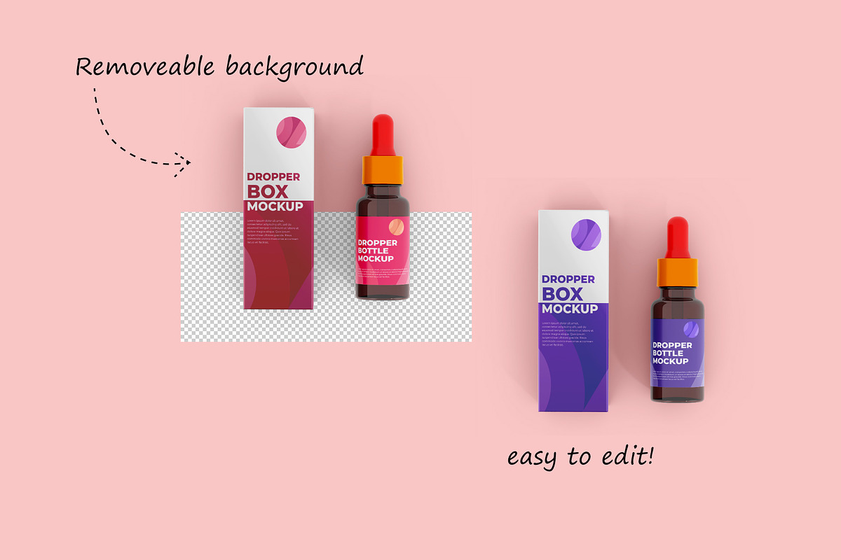 Dropper Bottle & Box Mockup (07 PSD), a Packaging Mockup by Adstart (Photo 3 of 4)