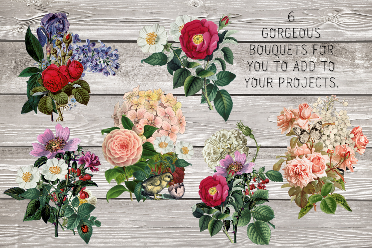 COTTAGE GARDEN BOTANICAL PRINTS, an Invitation Template by Ginger Duck Graphics (Photo 6 of 7)