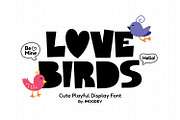 Love Birds - Fun Bold Font, a Font by Imoodev (Thumbnail 1 of 5)