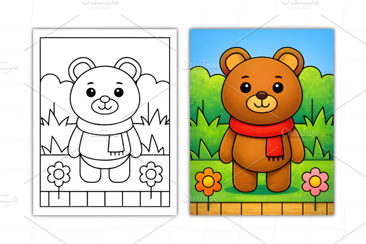 Adorable Cozy Bear Cute & Comfy, an Animal Illustration by Ink Gallery (Photo 3 of 9)