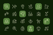 Bio Icons Art Set, an Outline Icon by Prosymbols (Thumbnail 6 of 8)