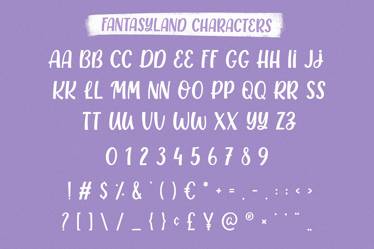 Fantasyland - quirky font, a Sans Serif Font by Kamilla.writes.letters (Photo 5 of 9)