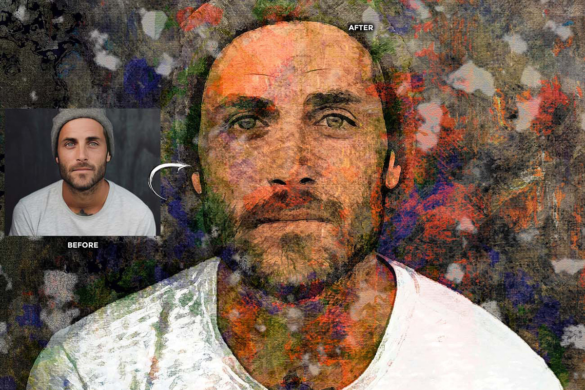 REAL PAINT ARTIST FX Ps Action, an Action Add-On by Studio Retouch (Photo 10 of 11)
