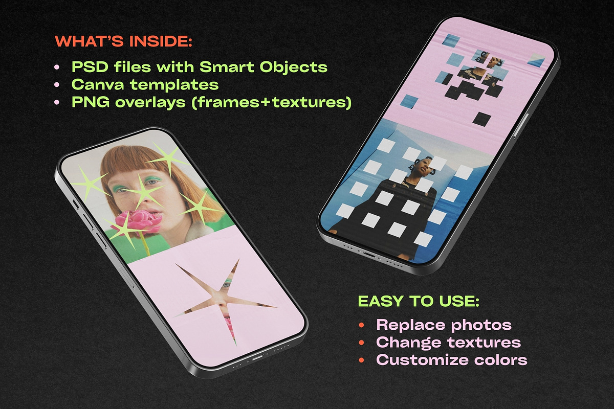 Story Gap: Collage Frame Templates, a Social Media Template by Anastasiia VNSK (Photo 5 of 15)