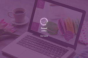 Sweeet cookies - PSD Theme