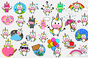 Cartoon Unicorns PNG and Vectors, an Illustration by The Toon Company (Thumbnail 1 of 5)