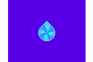 Water drop logo., a Templates & Theme by Himalia1