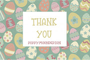 Easter eggs clipart & paper set, an Illustration by Poppymoondesign (Thumbnail 5 of 5)