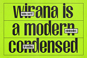 Wirana – Condensed Display, a Sans Serif Font by Bentype Studio (Thumbnail 5 of 10)