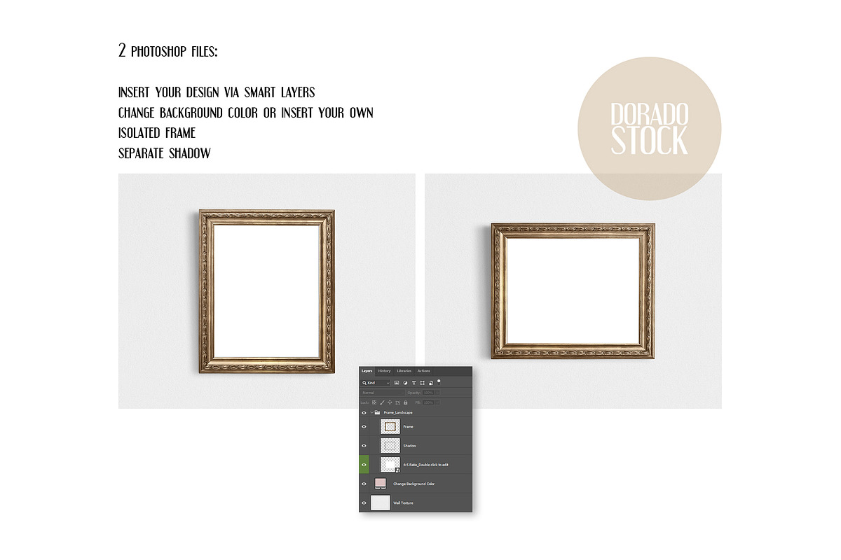 Isolated Frame. Portrait+Landscape, a Print Template by Dorado Stock (Photo 4 of 8)
