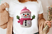 Knitted Snowman Png Crochet Snowman, a Seasonal Illustration by CreationArt (Thumbnail 6 of 7)