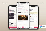 AI Travel Planner Mobile App, an UI Kit Template by Pitchlook.Studio (Thumbnail 2 of 4)
