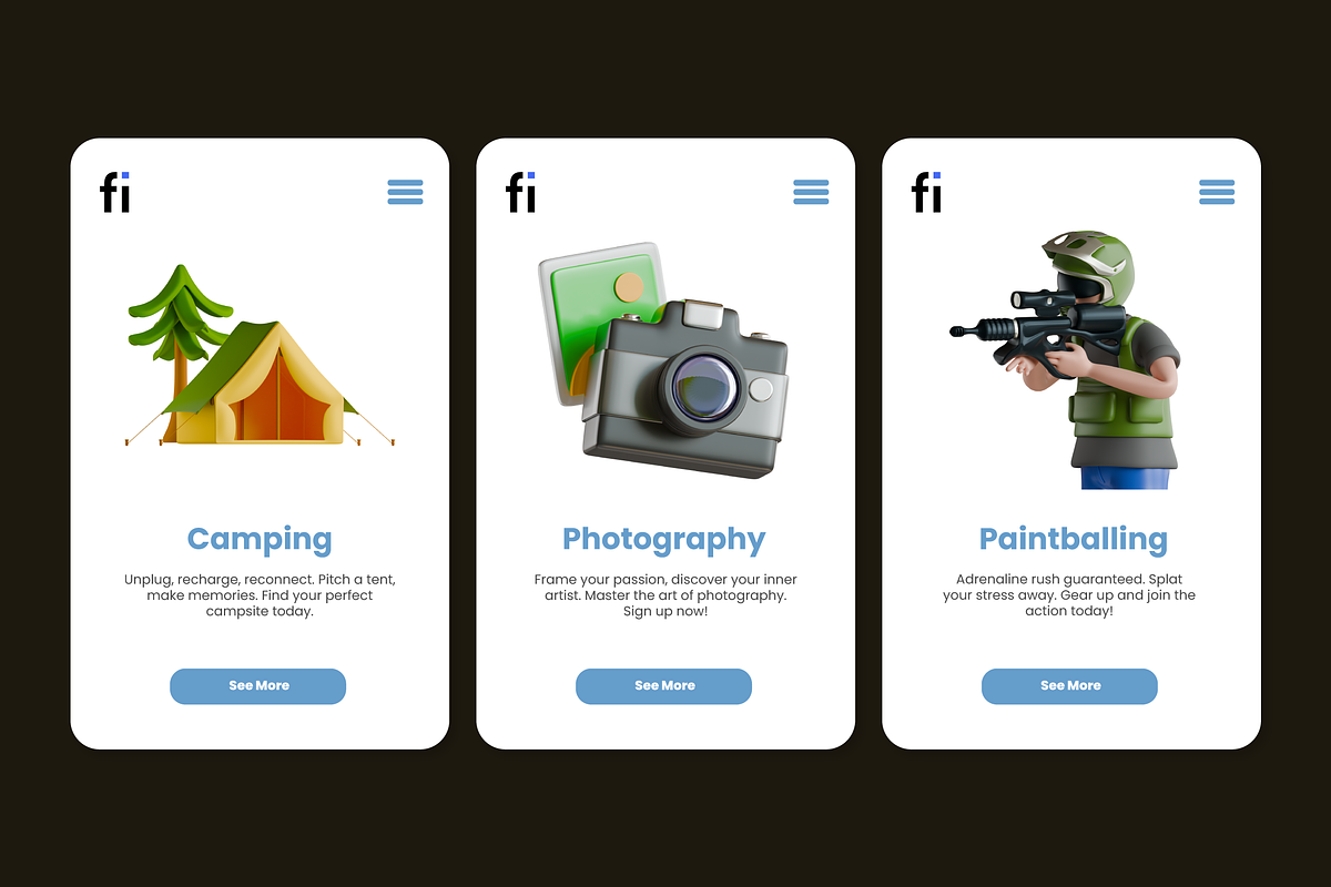 3D Hobby Icon Set, a Characters & Person 3D Model by Flat Icons (Photo 4 of 8)
