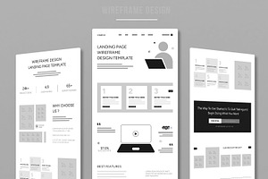 Professional Wireframe Template, a Wireframe Template by MightyDesign
