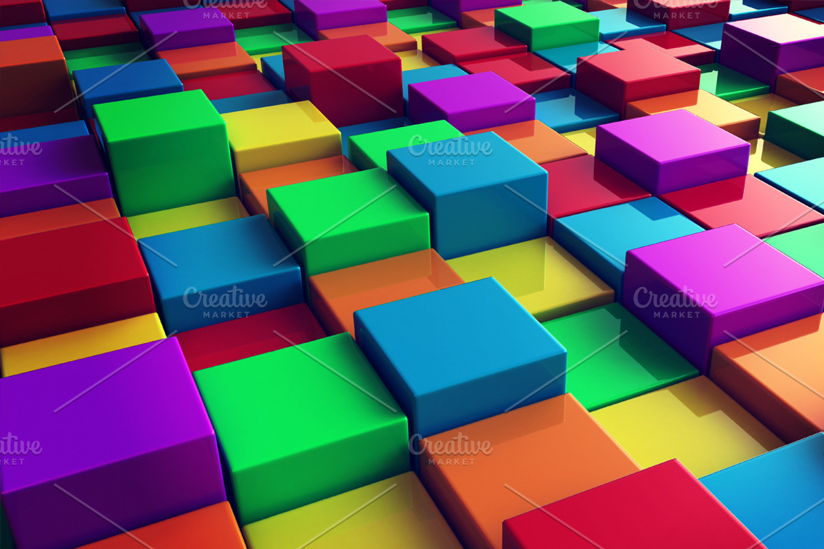 3d Cubes Background preview 3