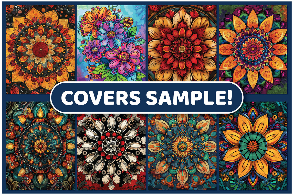 Steampunk Flower Mandala Color Pages, a Decorative Illustration by BrightMart (Photo 3 of 3)