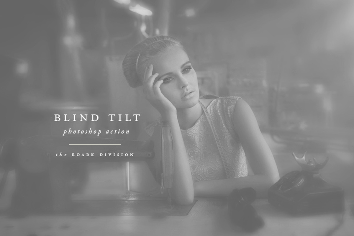 Blind Tilt Photoshop Action, an Action Add-On by The Roark Division (Photo 1 of 4)