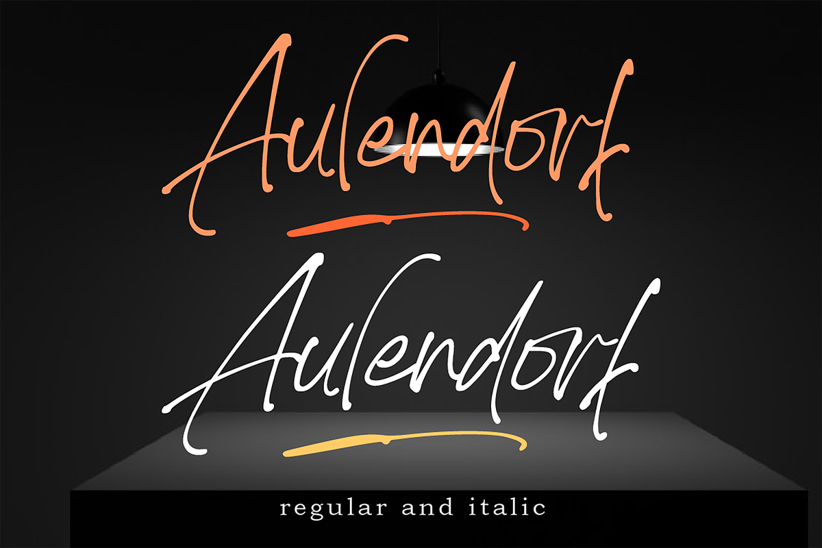 Aulendorf, a Script Font by AMINMARIO (Photo 13 of 17)