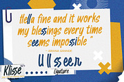 Klisse - Handmade Carefully Playful, a Font by Gassstype (Thumbnail 7 of 8)