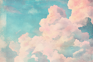 Pastel Sky & Cloud Pattern