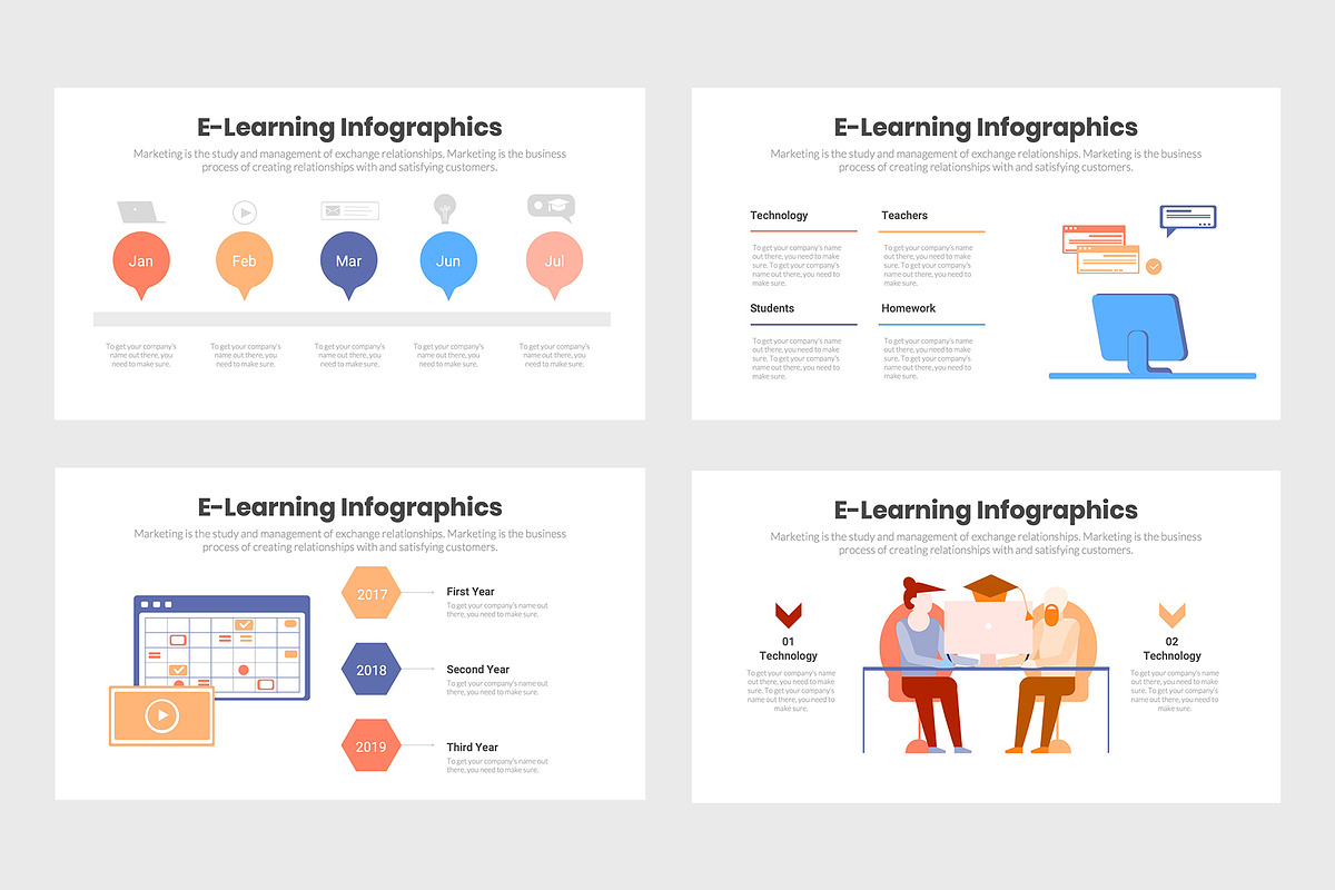 Elearning Infographics Template A Presentation Template By Slidequest