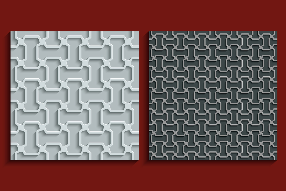 Geometric Pattern Digital Papers, a Pattern Graphic by Vectorchoice