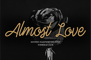 Almost Love | Handwritten Font, a Script Font by Forberas Club (Thumbnail 1 of 7)