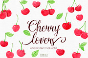 Watercolor cherrys, a Food Illustration by Autumn Breeze (Thumbnail 1 of 3)