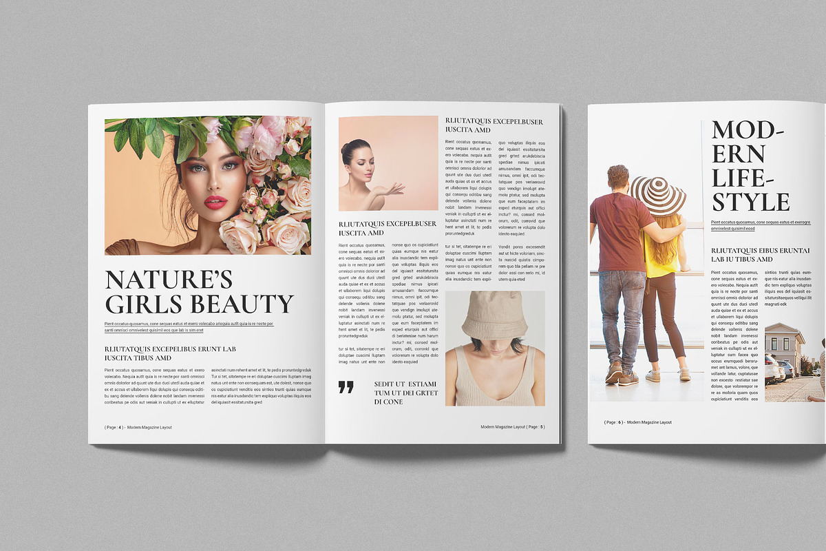 Modern Magazine Template preview 3