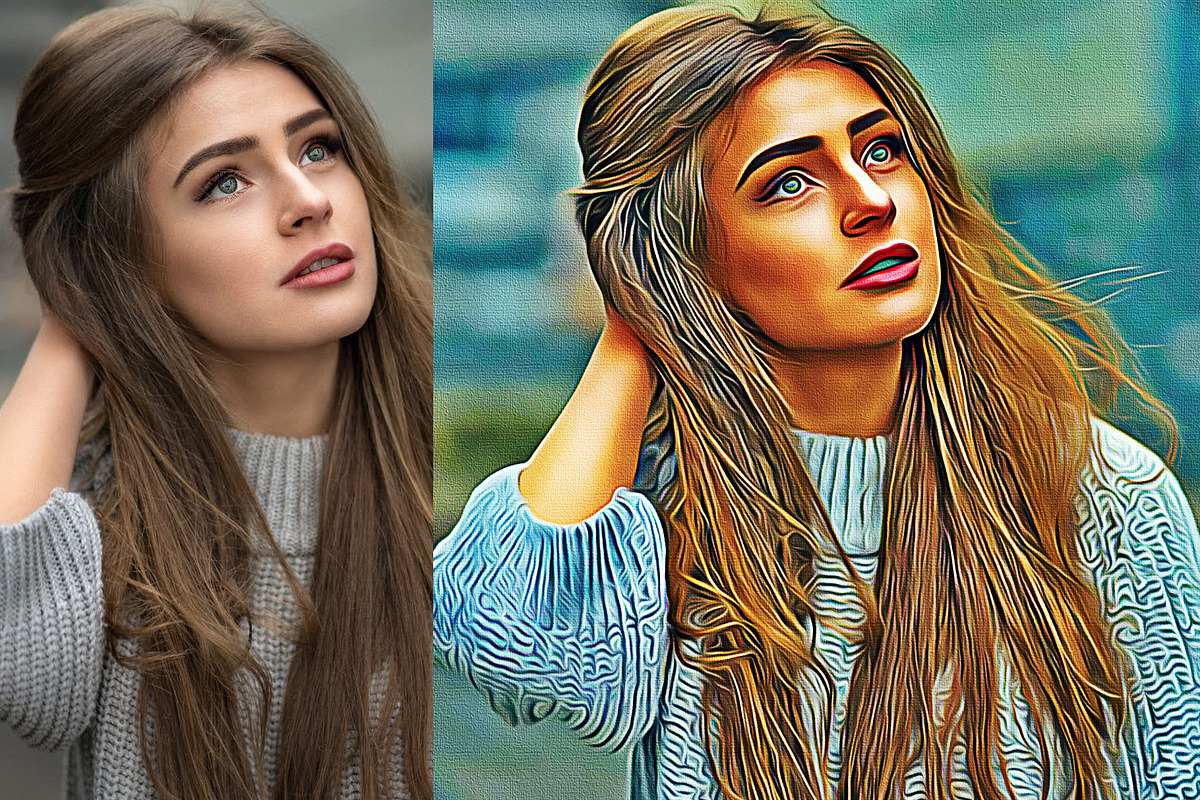 Realistic Oil Painting Art, an Action Add-On by U_Design (Photo 11 of 11)
