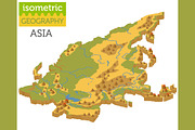 Asia isometric flora & fauna map, an Animal Illustration by pet design shop (Thumbnail 5 of 5)